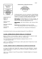 Conseil Municipal du 6 avril 2023